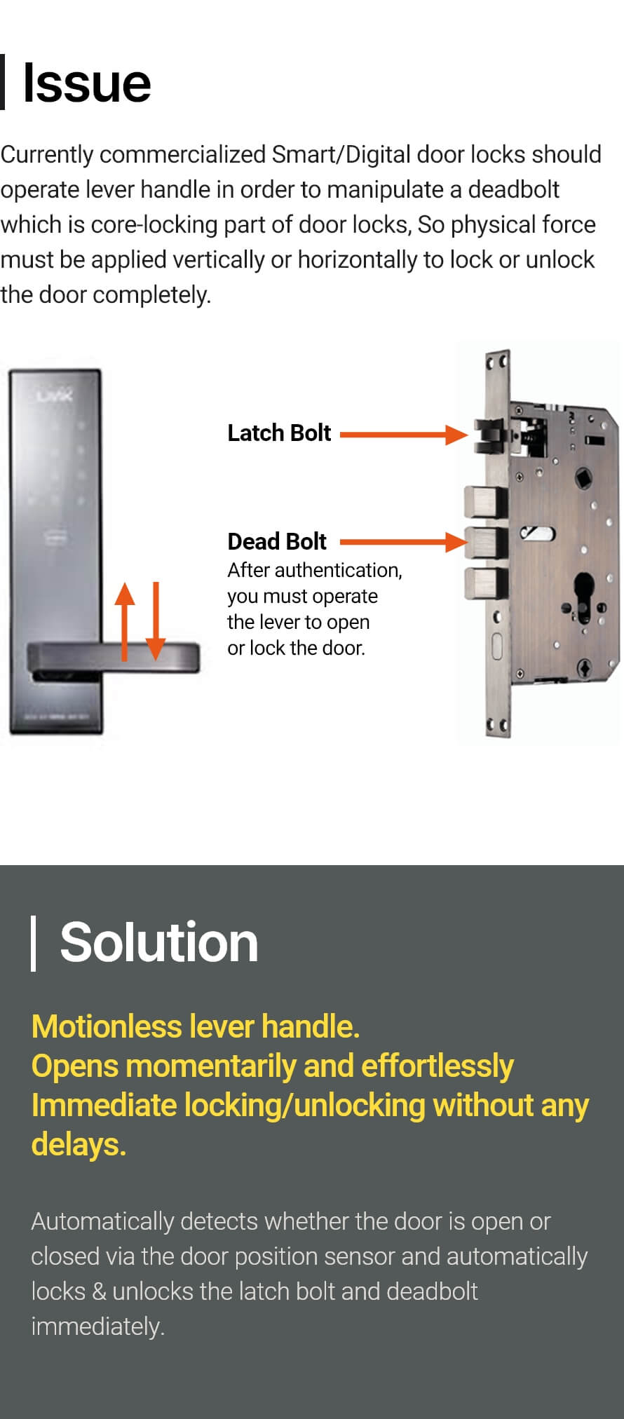 Keyin LX immediate locking